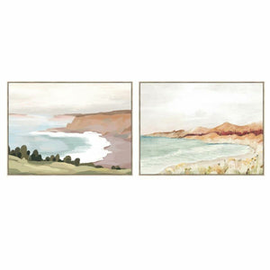 Painting DKD Home Decor Beach 120 x 4 x 90 cm Cottage (2 Units)-0