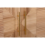 Sideboard DKD Home Decor Golden Light brown Paolownia wood MDF Wood 100 x 44 x 118 cm-2