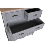 Chest of drawers DKD Home Decor Grey MDF Wood (80 x 40 x 96 cm)-2