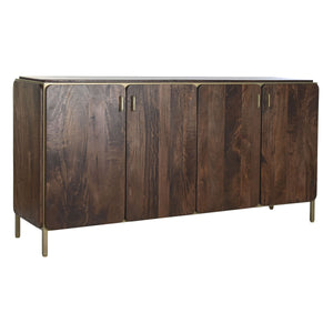 Sideboard DKD Home Decor Brown Steel Mango wood 160 x 40 x 81 cm-0