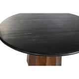 Dining Table DKD Home Decor Black Brown Marble Mango wood 120 x 120 x 76 cm-4