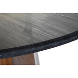 Dining Table DKD Home Decor Black Brown Marble Mango wood 120 x 120 x 76 cm-3