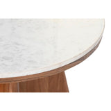 Centre Table DKD Home Decor Marble Acacia (70 x 70 x 43 cm)-2