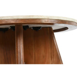 Centre Table DKD Home Decor Marble Acacia (70 x 70 x 43 cm)-1