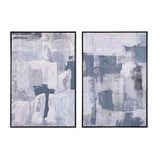 Painting DKD Home Decor 83 x 4,5 x 122,5 cm 83 x 4,5 x 123 cm Abstract Urban (2 Units)-0