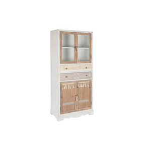 Cupboard DKD Home Decor White Natural Crystal Fir 86 x 40 x 180 cm 80 x 42 x 180 cm-0