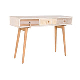 Console DKD Home Decor Fir Natural White 120 x 35 x 80 cm-0