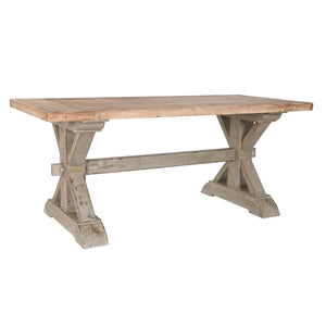 Dining Table DKD Home Decor 180 x 80 x 76 cm Fir Natural Wood-0