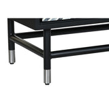 Sideboard DKD Home Decor 160 x 40 x 80 cm Black Grey White Bone Resin MDF Wood-6