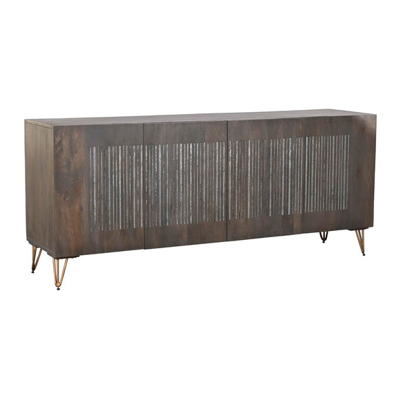 Sideboard DKD Home Decor Brown Metal Mango wood 177 x 45 x 77 cm-0