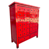 Chest of drawers DKD Home Decor Red Elm wood Oriental Lacquered 102 x 42 x 120 cm-2