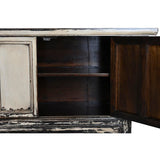Sideboard DKD Home Decor Black Cream Elm wood 174 x 40 x 65 cm-1