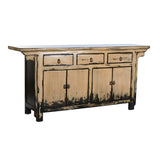 Sideboard DKD Home Decor Elm wood White Cream Dark brown 176 x 42 x 83 cm-0