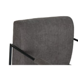 Armchair DKD Home Decor Grey Metal Polyester (64 x 69,5 x 76 cm)-2