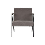 Armchair DKD Home Decor Grey Metal Polyester (64 x 69,5 x 76 cm)-6