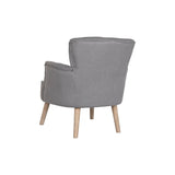 Armchair DKD Home Decor Fir Polyester Dark grey (66 x 70 x 88 cm)-2