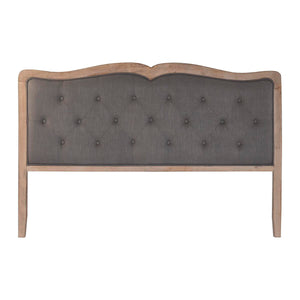 Headboard DKD Home Decor Dark grey Oak 180 x 10 x 120 cm-0