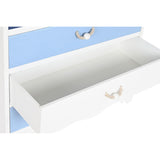 Chest of drawers DKD Home Decor White Sky blue Navy Blue Rope MDF Wood 80 x 40 x 80 cm-2