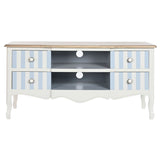 TV furniture DKD Home Decor White Sky blue (120 x 48 x 60 cm)-2