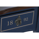 Console DKD Home Decor 110 x 40 x 79 cm Ceramic Brown Navy Blue Paolownia wood-4