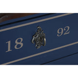 Sideboard DKD Home Decor Blue Brown Navy Blue Paolownia wood 120 x 48 x 60 cm 120 x 48 x 90 cm-2