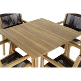 Table set with 4 chairs DKD Home Decor 90 x 90 x 75 cm-1