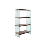 Shelves DKD Home Decor Dark brown Crystal Walnut MDF Wood 80 x 40 x 150 cm (1)-0