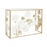 Console DKD Home Decor White Golden Metal Mirror 108 x 37 x 80 cm-0