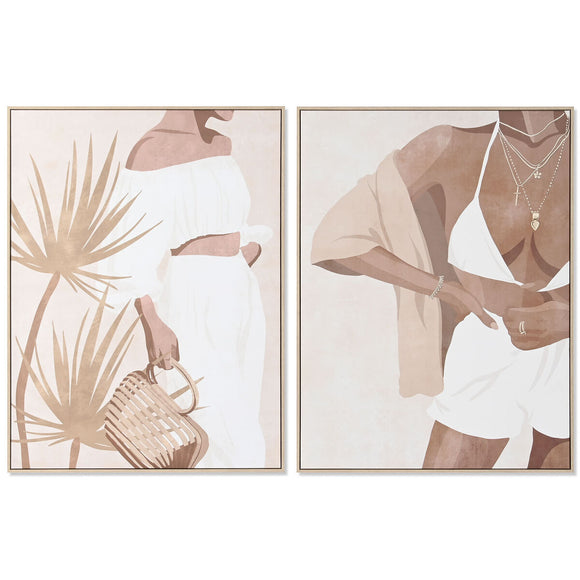 Canvas DKD Home Decor polystyrene Canvas 90 x 4 x 120 cm-0