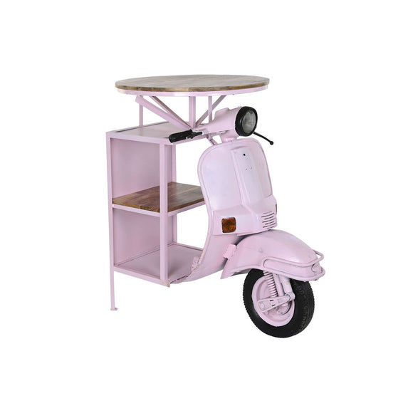 Side table DKD Home Decor Light Pink Iron Mango wood 116 x 72 x 110 cm-0