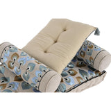 Garden sofa DKD Home Decor Blue Beige 90 x 55 x 18 cm-2