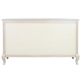 Chest of drawers DKD Home Decor 155 x 51,5 x 90,5 cm White Cream Mango wood MDF Wood-5