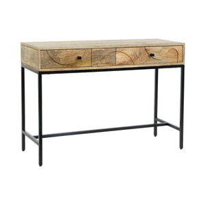 Console DKD Home Decor Metal Mango wood 108 x 38 x 76 cm-0