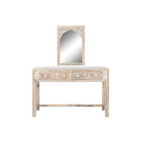 Console DKD Home Decor Natural Mango wood Mirror 117 x 40 x 76 cm-3