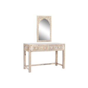 Console DKD Home Decor Natural Mango wood Mirror 117 x 40 x 76 cm-0