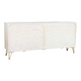 Sideboard DKD Home Decor 160 x 38 x 75 cm Golden Wood White Light brown-6