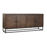 Sideboard DKD Home Decor Dark brown Wood 177 x 38 x 75 cm-0