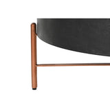 Centre Table DKD Home Decor Metal Aluminium 90 x 90 x 45 cm Mango wood-2