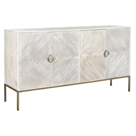 Sideboard DKD Home Decor 170 x 40 x 90 cm Golden Metal White Mango wood-0