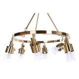 Ceiling Light DKD Home Decor 66 x 66 x 60 cm Crystal Golden Metal 40 W-4