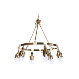 Ceiling Light DKD Home Decor 66 x 66 x 60 cm Crystal Golden Metal 40 W-2