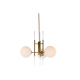 Ceiling Light DKD Home Decor 64 x 64 x 64 cm Crystal Golden Metal White 50 W-1