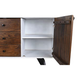 Sideboard DKD Home Decor White Dark brown Mango wood 150 x 40 x 80 cm-7