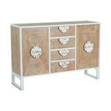 Sideboard DKD Home Decor Fir Metal White 120 x 35 x 80 cm-0