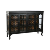 Sideboard DKD Home Decor 142,5 x 40,5 x 101,5 cm Fir Crystal Black-0