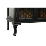 Sideboard DKD Home Decor 142,5 x 40,5 x 101,5 cm Fir Crystal Black-5