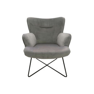 Armchair DKD Home Decor Grey Metal 67 x 81 x 87 cm-0