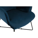 Armchair DKD Home Decor Blue Black Metal 68 x 76 x 90 cm-6