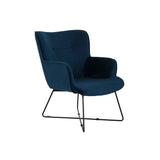 Armchair DKD Home Decor Blue Black Metal 68 x 76 x 90 cm-0