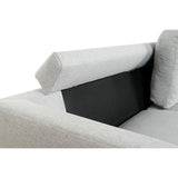 Chaise Longue Sofa DKD Home Decor Light grey Metal 250 x 160 x 85 cm-8